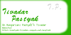 tivadar pastyak business card